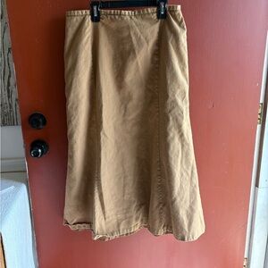 Harve Benard Tan Maxi A-Line Skirt